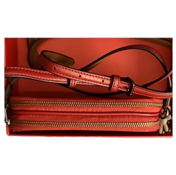 Coach x Disney Mickey Red Crossbody Pouch Bag Leather Limited Edition NWT - Picture 3 of 6